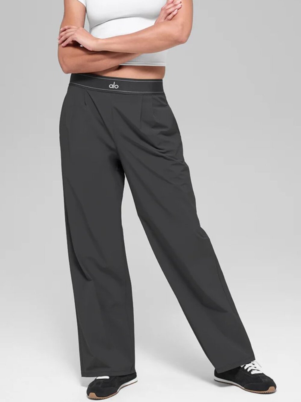 NWT Alo Yoga Suit Up Trouser Regular Dark Grey 💵 Comfortable and stylish 💗